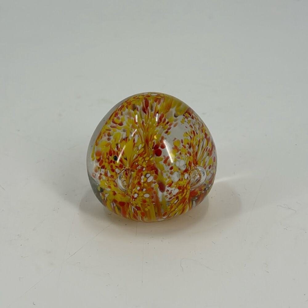 Hand Blown glass paperweight